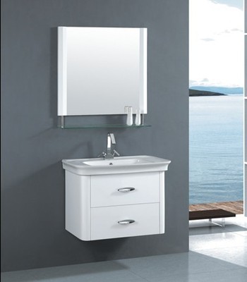 威特衛浴 簡約浴室柜與玻璃洗手盆的品質之選